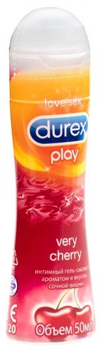 Лубрикант Durex "Durex" Play Very Cherry гель интимный вишневый 50мл