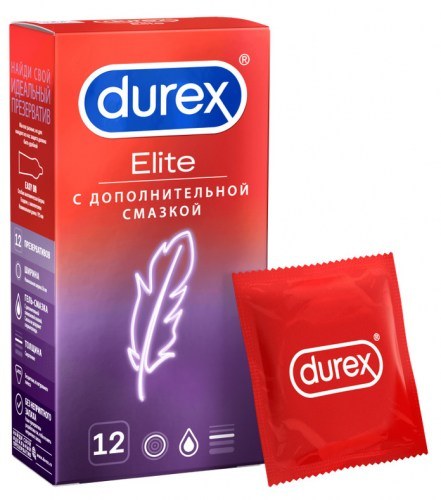 Презерватив Durex DUREX Elite Нонокс-9 сверхтонкий №12