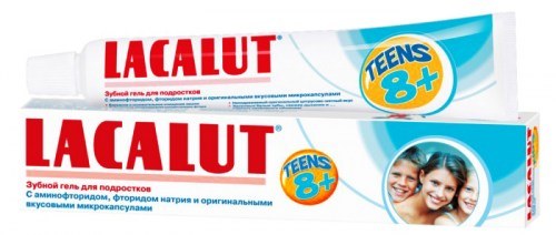Зубная паста "Lacalut" Teens гель с 8 лет детская 50мл