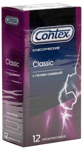 Презерватив Contex CONTEX Classic гладкие с силиконовой смазкой №12