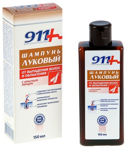 Шампунь Шампунь "911" Луковый с Красным Перцем против выпадения волос 150мл