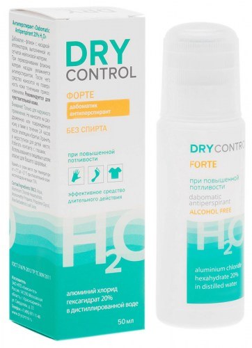 Дезодорант "Dry Control" Forte дамобатик 20% 50мл
