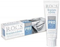 Зубная паста "R.O.C.S" PRO Brackets&Ortho Mild Mint для ортодонтических конструкций 135г 100мл