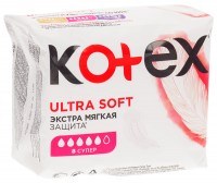 Прокладки "Kotex" Ultra Extra Soft super гигиенические №8