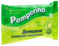 Салфетка "Pamperino" детская влажная с алоэ mini №15