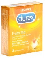 Презерватив DUREX Fruity Mix ароматные цветные №3