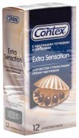 Презерватив CONTEX Extra Sensation ребра/точки крупные №12
